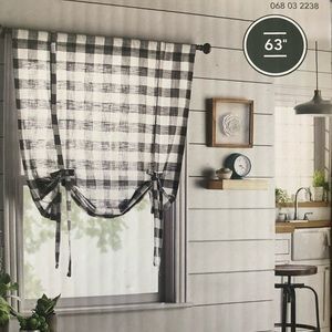 💚 FARMHOUSE STYLE Tie Up Shade Drape - NEW